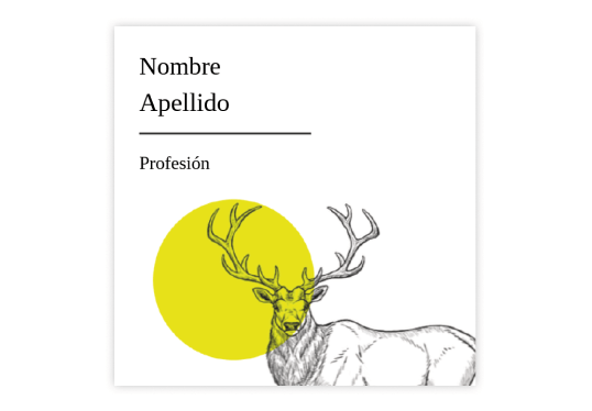 Tarjeta de Presentación 55 x 55 mm